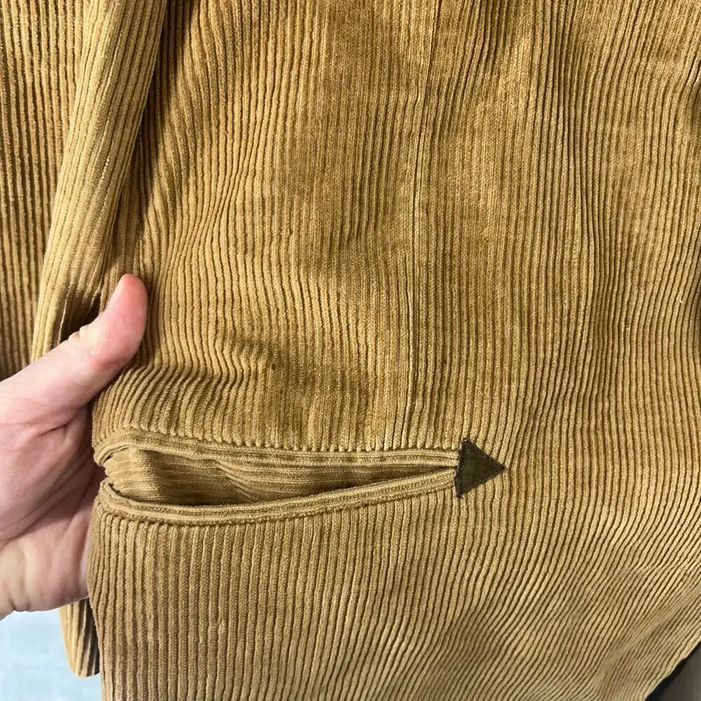 Joe Namath Signature Collection Vintage 80s Tan Corduroy Blazer 48L